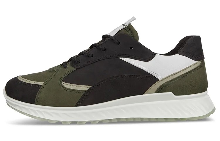 Ecco St.1 Lifestyle Shoes Men Low-top Black/green