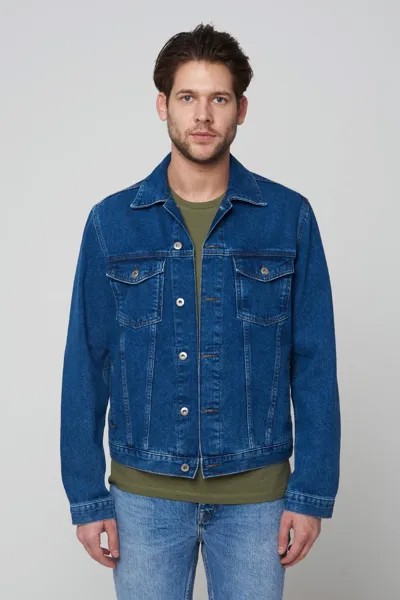 Джинсовая куртка мужская Cross Jeans WT23455032 синяя 2XL