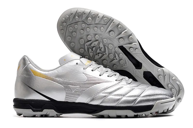 Оригинальная обувь Mizuno Creation MORELIA REBULA 3 AS/TF Мужская обувь Кроссовки Mizuno уличная спортивная обувь серебристого цвета размеры Eur 40-45