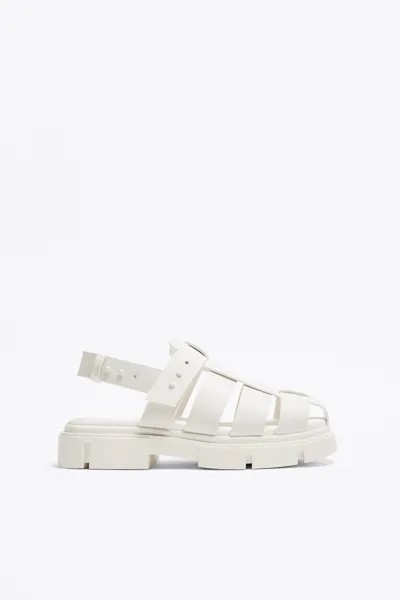 Сандалии мужские ZARA 267194620 белые 41 EU (доставка из-за рубежа)