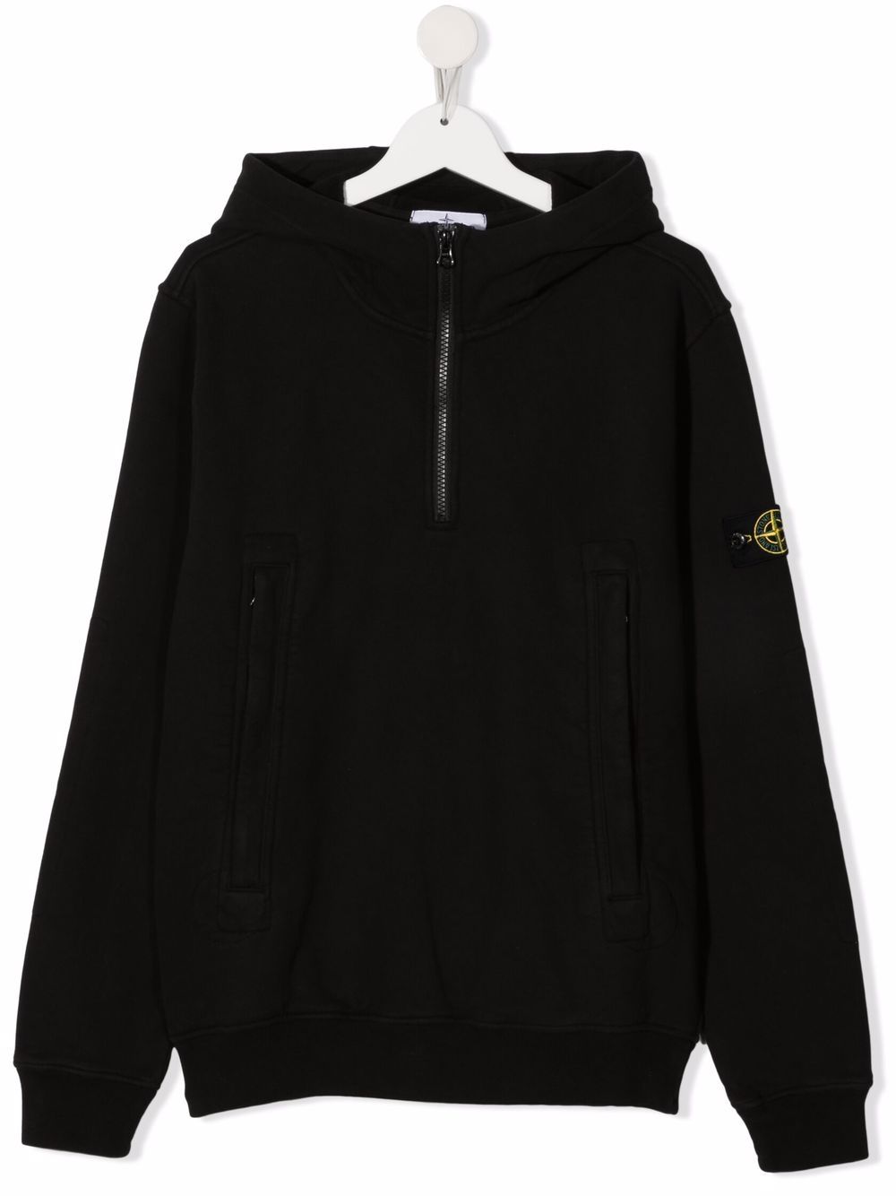 Stone Island Junior худи с нашивкой-логотипом