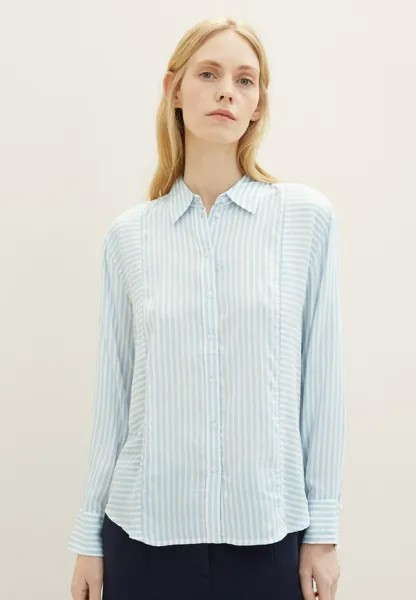 Рубашка TOM TAILOR, цвет blue offwhite stripe