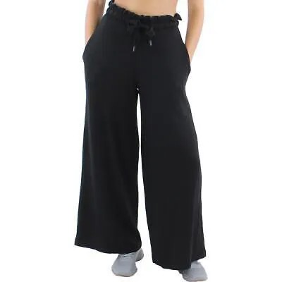 Женские черные широкие спортивные штаны для фитнеса DKNY Sport S BHFO 5141