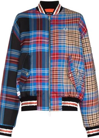 Charles Jeffrey Loverboy клетчатый бомбер Split из коллаборации с Fred Perry