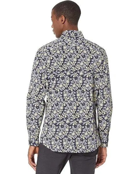 Рубашка Selected Homme Slim Formal Long Sleeve Shirt, цвет Navy Blazer Flower