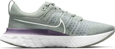 Женские кроссовки Nike React Infinity Run 2 FK, серебристо-сиреневые, 9 B Medium США