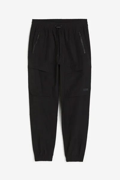 Спортивные брюки H&M Cargo, черный