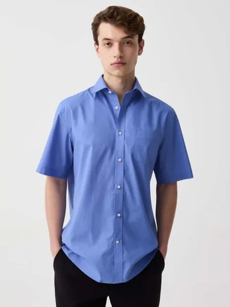 Рубашка стандартного кроя с короткими рукавами и карманом Ovs, цвет soft blue