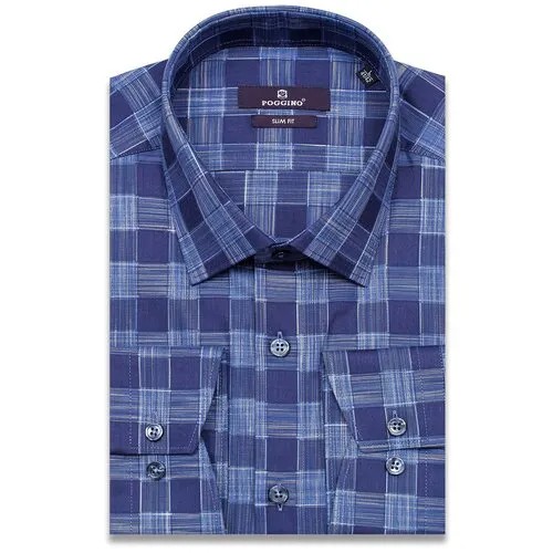 Рубашка POGGINO, размер (50)L, синий