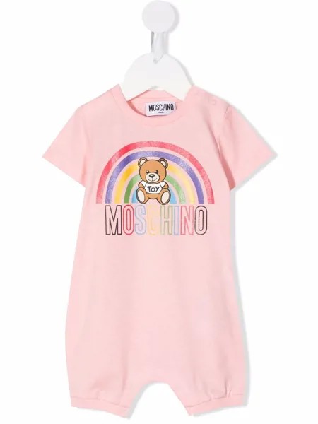 Moschino Kids комбинезон с логотипом