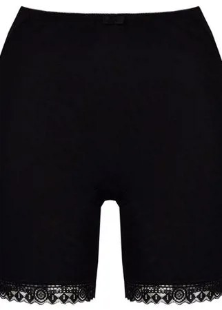 Alla Buone Трусы панталоны высокой посадки, размер 3XL(54), черный