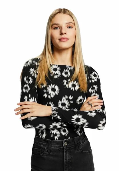 Рубашка с длинными рукавами MIT PRINT Esprit, цвет black