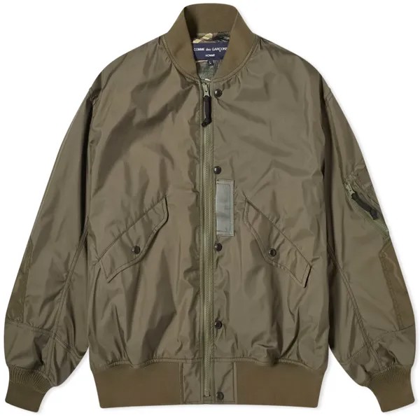 Куртка бомбер Comme Des Garçons Homme 3 Layer Nylon Bomber, хаки