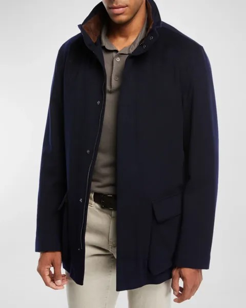 Пальто Winter Voyager Cashmere Storm System Loro Piana, цвет Midnight Blue