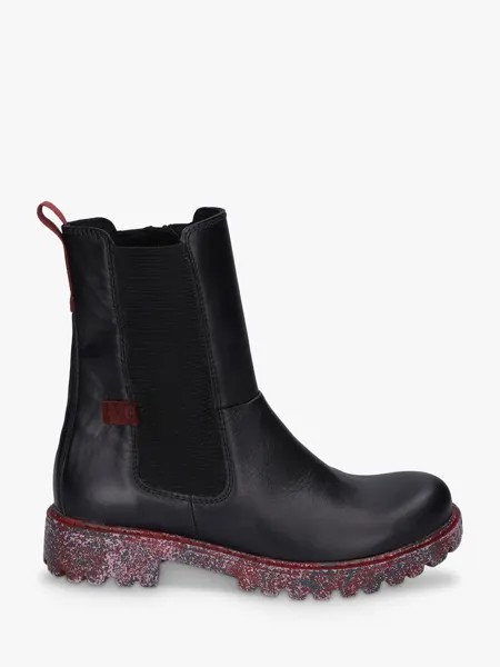 Ботинки Josef Seibel Marta 12 с окрашенной подошвой, черные/мульти