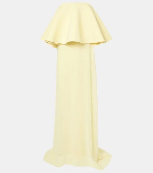 Шифоновое платье La Robe Vela Jacquemus, цвет pale yellow 2