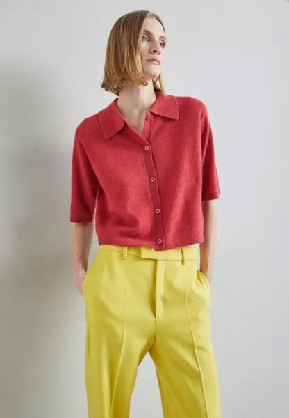 Кардиган CASHMERE POLO KNITID, красный