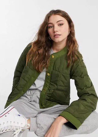 Двусторонняя стеганая куртка на подкладке Maison Scotch-Зеленый
