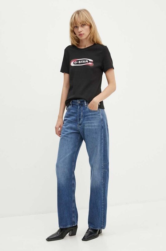 Хлопковая футболка G-Star Raw, черный
