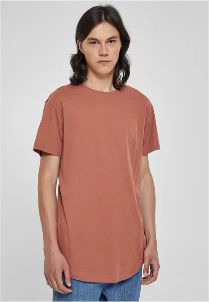 Базовая футболка SHAPED LONG DO NOT USE Urban Classics, терракотовый
