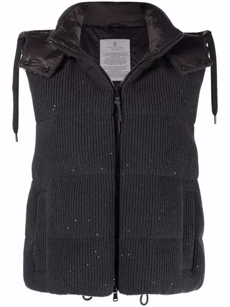 Brunello Cucinelli дутый жилет