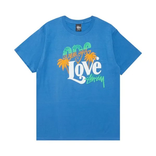 Футболка Stussy One Love Stock 'Royal Blue', синий