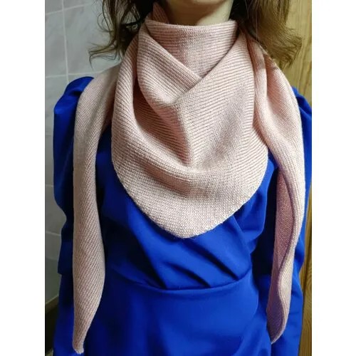 Шаль ,170х60 см, пыльная роза