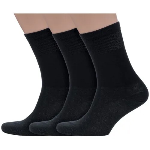 Носки Dr. Feet, 3 пары, размер 29, черный