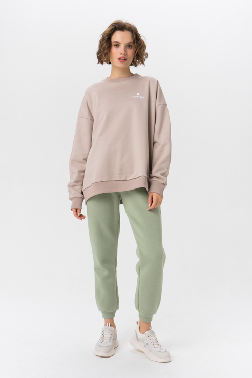 Свитшот женский Ennergiia AW21-W05 коричневый 44 RU