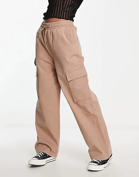 Бежевые брюки карго COLLUSION