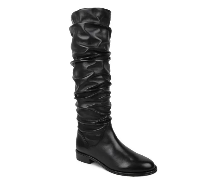 Stuart Weitzman Женские сапоги до колена из кожи наппа, черный