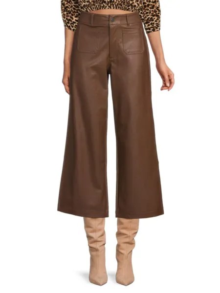 Брюки из искусственной кожи Anessa Paige, цвет Chestnut