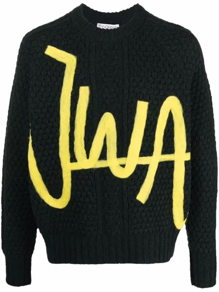 JW Anderson джемпер вязки интарсия с логотипом