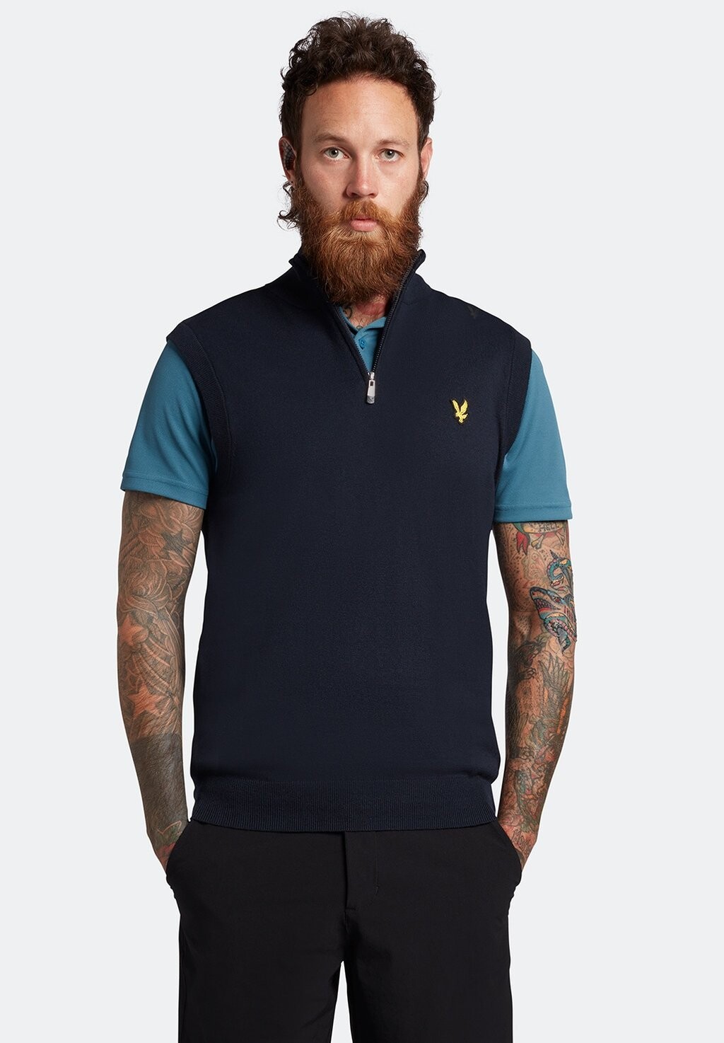 Свитер Lyle & Scott, темно-синий