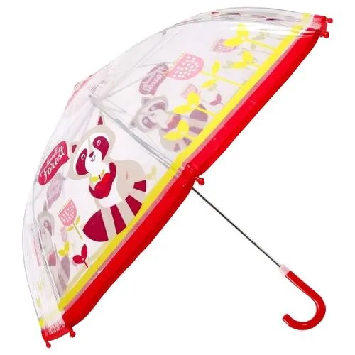 Зонт-трость Mary Poppins, бесцветный, красный