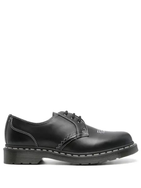 Туфли дерби с контрастной строчкой Dr. Martens, черный