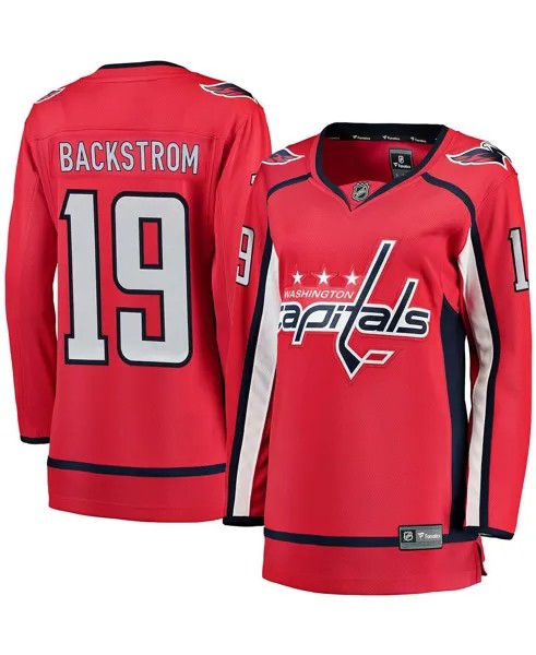 Женская красная домашняя майка игрока Nicklas Backstrom Fanatics, красный