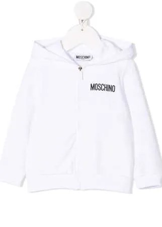 Moschino Kids худи на молнии с принтом Teddy Bear
