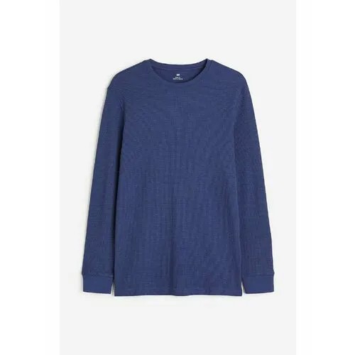 Лонгслив H&M, размер М, , синий