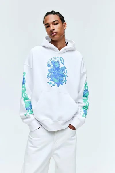 Толстовка H&M x Spongebob Squarepants Oversized Fit Printed, белый