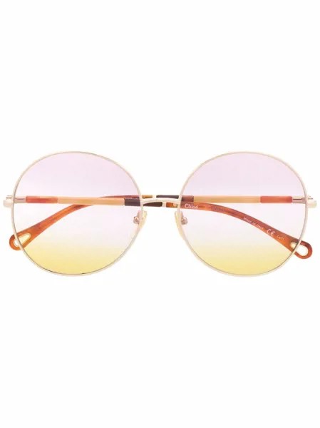 Chloé Eyewear солнцезащитные очки CH0112S в круглой оправе