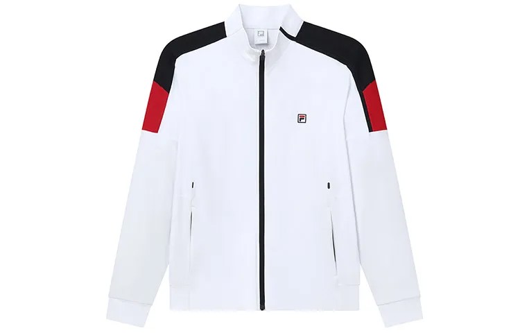 Куртка спортивная мужская белая Fila, цвет Jade White