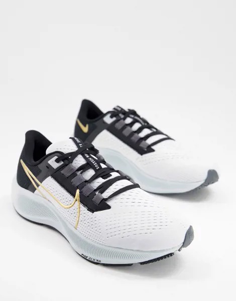 Белые кроссовки Nike Running Air Zoom Pegasus 38-Белый
