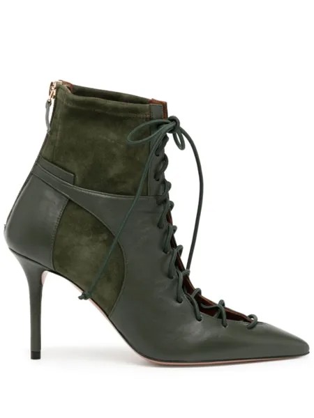 Malone Souliers ботильоны Montana 85 на шнуровке, зеленый