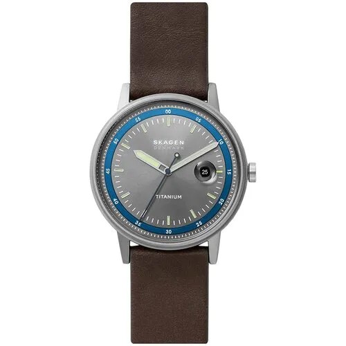 Наручные часы SKAGEN Henricksen SKW6753, коричневый, серебряный