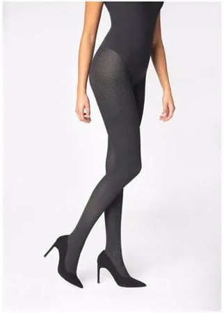 Колготки Marilyn Grace, 40 den, размер 1/2(S/M), melange/black (серый)