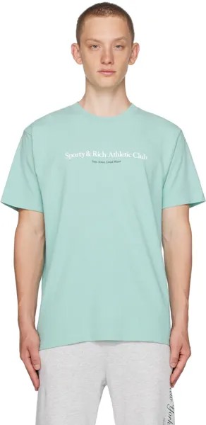 Спортивная и насыщенная синяя футболка Athletic Club Sporty & Rich