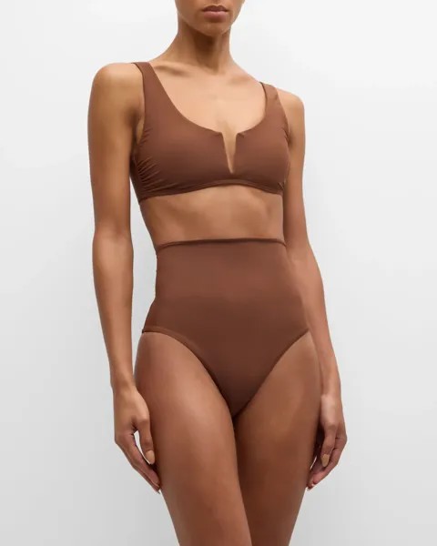 Топ бикини Verona с зубцами BONDI BORN, цвет Cocoa