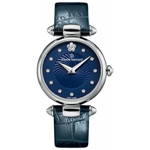 Наручные часы Claude Bernard 20501-3BUIFN2, синий, серебряный