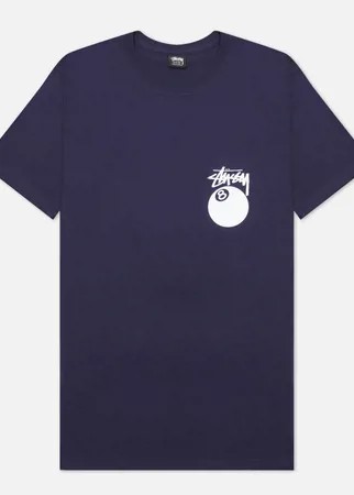 Мужская футболка Stussy 8 Ball Graphic Art, цвет синий, размер XS